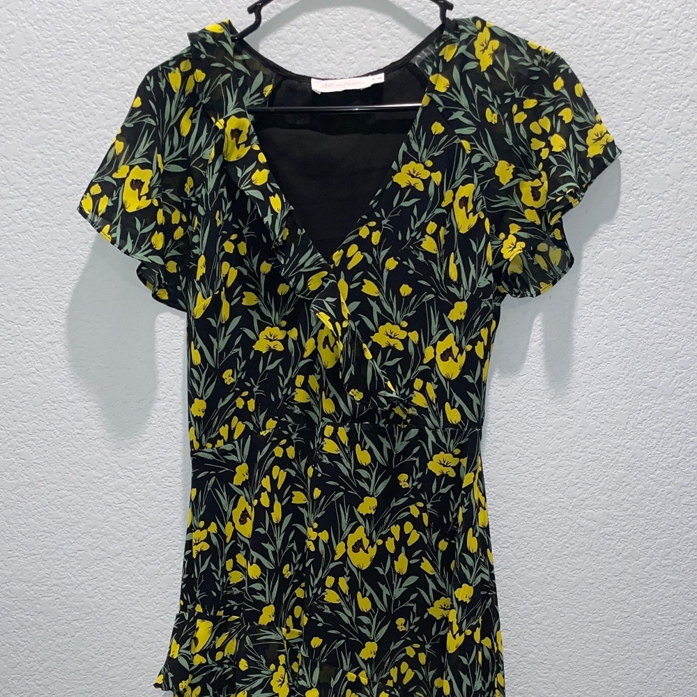 Long dress with layers on bottom